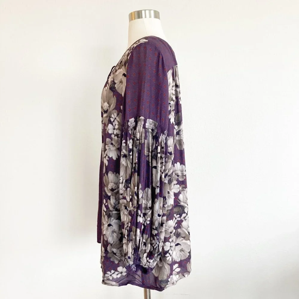 Free People Sunset Boulevard Floral Mini Boho Romper Sz XS